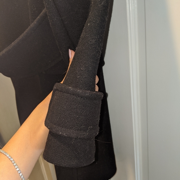 Maje black button pea coat - Picture 2 of 5